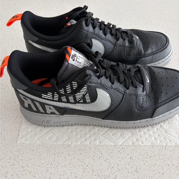 Nike Air Force 1 Men’s Black and Silver Sneakers main image 8